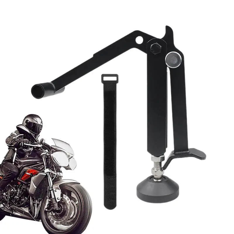 Motorcycle Stand For Maintenance Carbon Steel Folding Wheel Stand Portable Motorcycle Accessories Labor-Saving Wheel Stand For