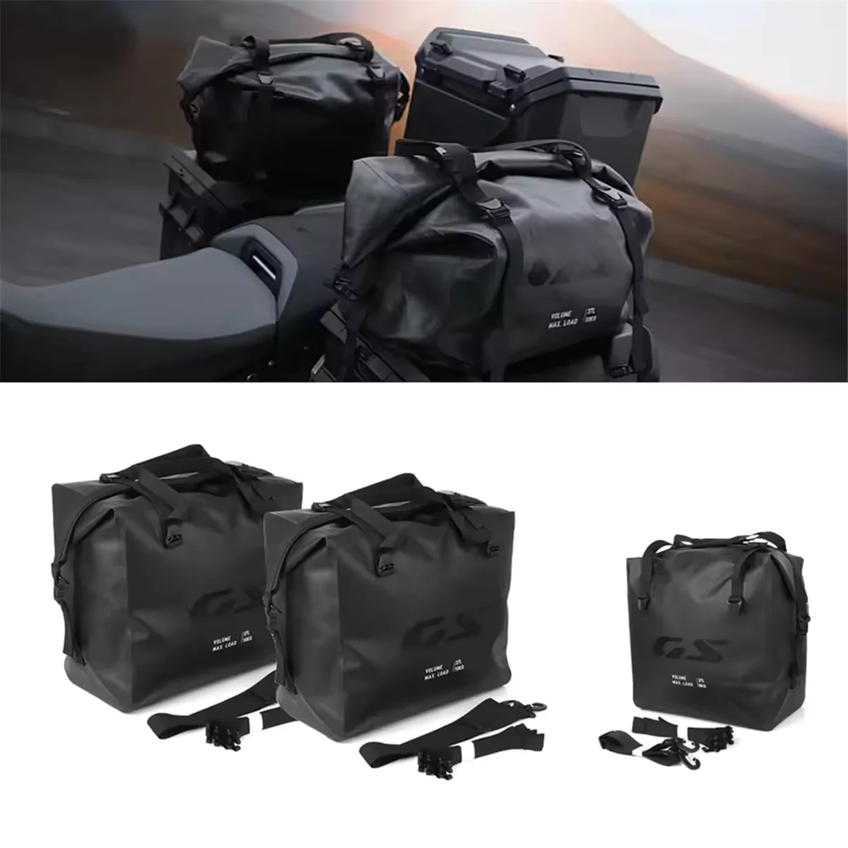 Motorcycle Aluminium Case Liner Bag Luggage Box Inner Bags for BMW R1300GS Adventure R 1300 GS ADV 2024 Side