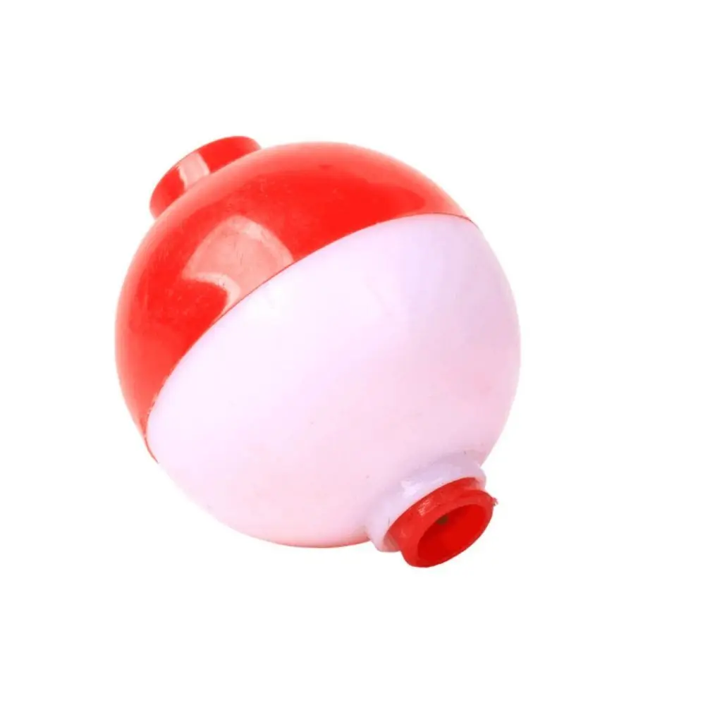 10PCS Eva Snap-on Fishing Floats Red And White Hard Fishing Bobber Bulk Button ABS Fishing Buoy Night Fishing