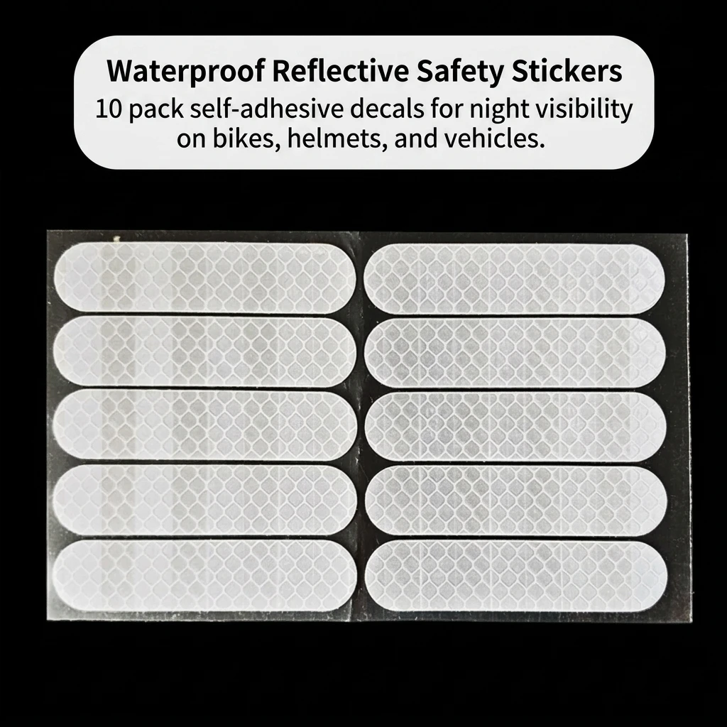 Cyclists Reflective Stickers Night Safety Decals High Visibility Waterproof Tape for Electric Bike Helmet Motorcycle Wheel