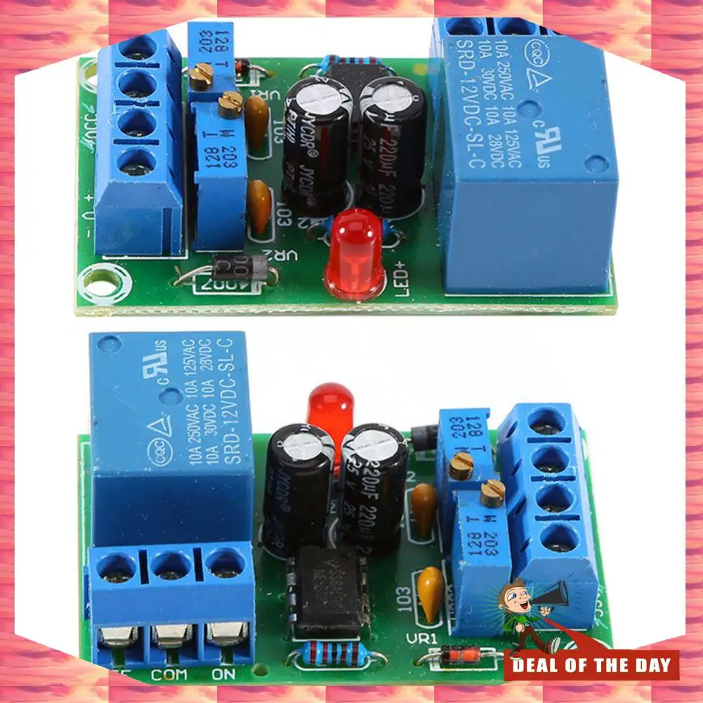 24-Hour Delivery 12V Battery Automatic Charging Controller Module Protection Board Relay Board Module Anti-Transposition Smart C