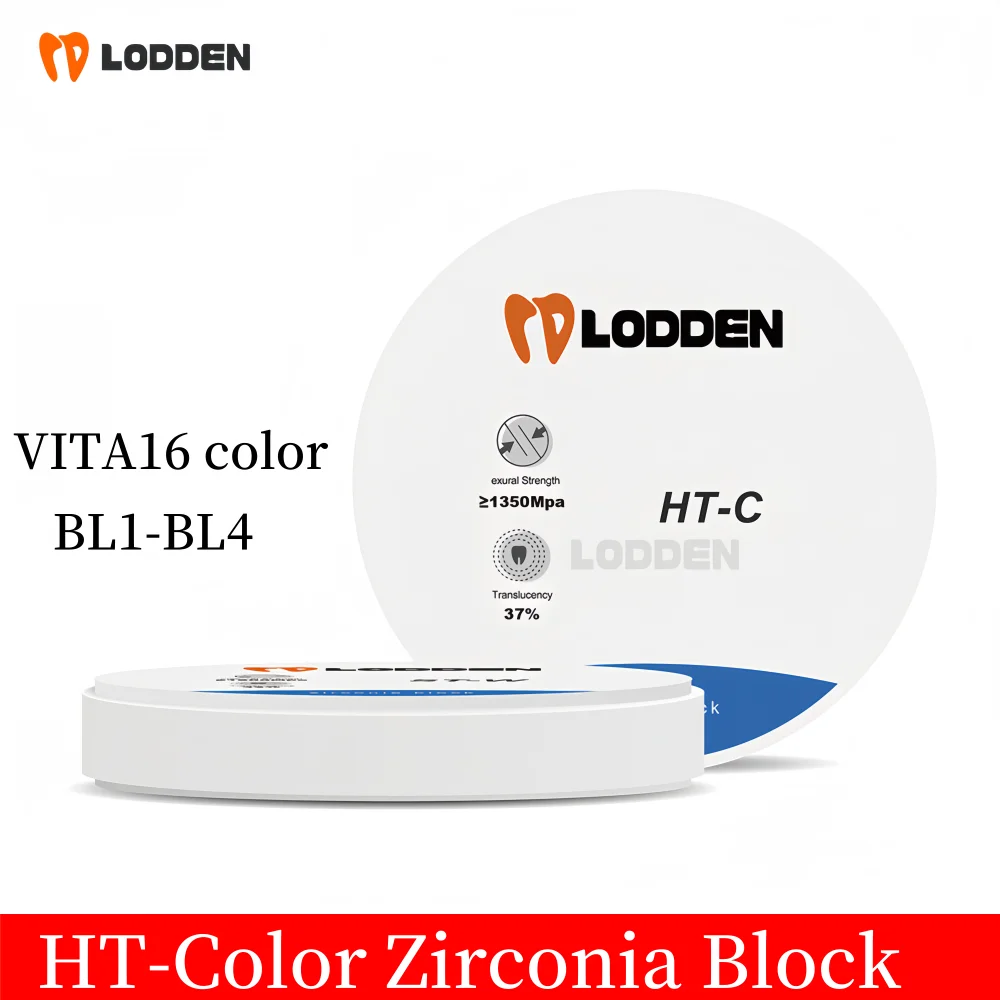 

HT Color Dental Zirconia Block 98mm Zirconia Discs for CAD/CAM Pre-Shade Zirconium Blank Dental Lab Material