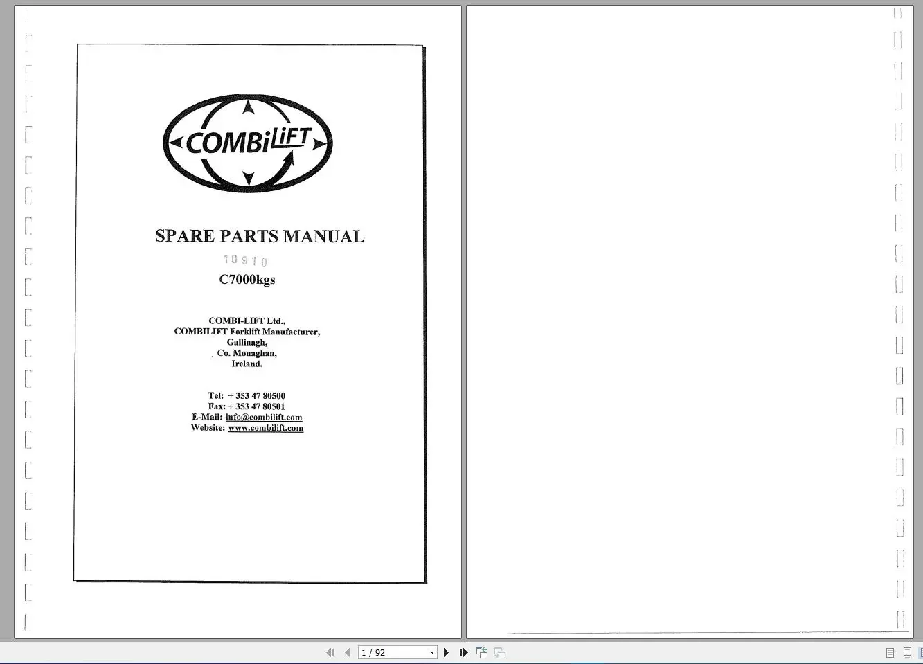 AutoDVD Aisle Forklift 2018 Spare Parts Catalog , Workshop Manuals, Operators Manuals and Etc