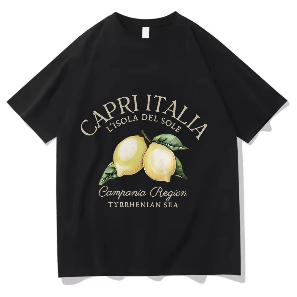 Camiseta Retro Limoncello La Dolce Vita, camiseta con estampado de limón, camiseta italiana, camiseta corta para mujer, camiseta informal de verano, ropa estética con estampado de limón