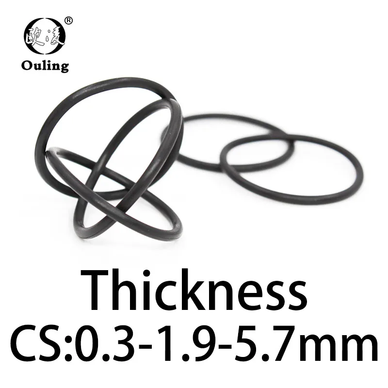 

O-ring thickness 0.3/1.9/5.7mm CS NBR Nitrile sealing temperature resistant gasket rubber ring complete in specifications