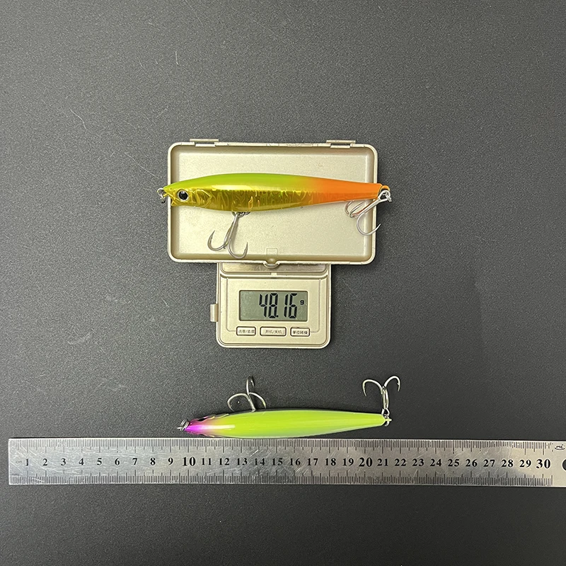 110mm 48g Sinking Minnow Fishing Lures Monster Shot Casting Saltwater Artificial Hard Baits Pencil Swimbait Fishing Equipment