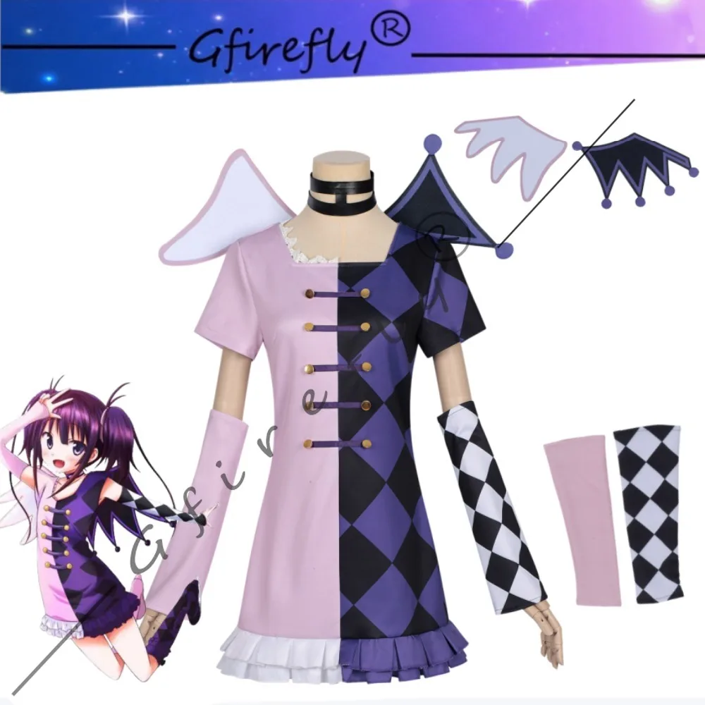 

Pretty Rhythm Chris Kaname Same Style Cosplay Costume Cute Clown Outfit Women Halloween Carnival Party Comic Con Stage Wear