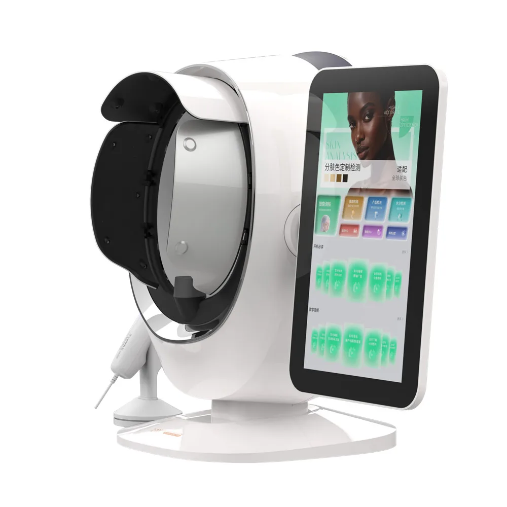 Newest Portable AI S/kin A/nalyzer Face Scanner Analysis Machine with 19 Languages for Salon&Home Use