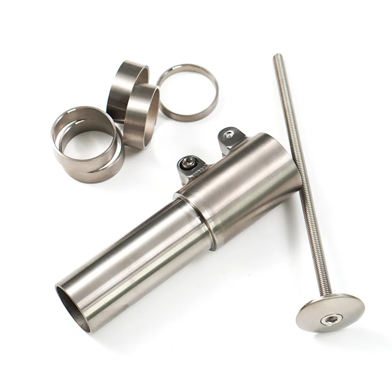 CNC Fahrrad zubehör Titan MTB Rennrad Gabel Vorbau Anstieg 102mm Lenker heben Adapter Fahrrad Gabel Steuerrohr erhöhen – Detail 7