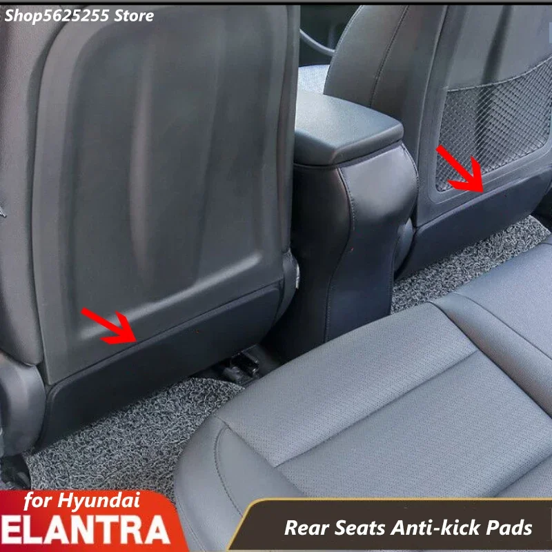 

for Hyundai Elantra 2021 2017 2018 2020 2019 Accessories Car Seat Anti-Kick Pad Rear Seat Protection Cover Interior Modification