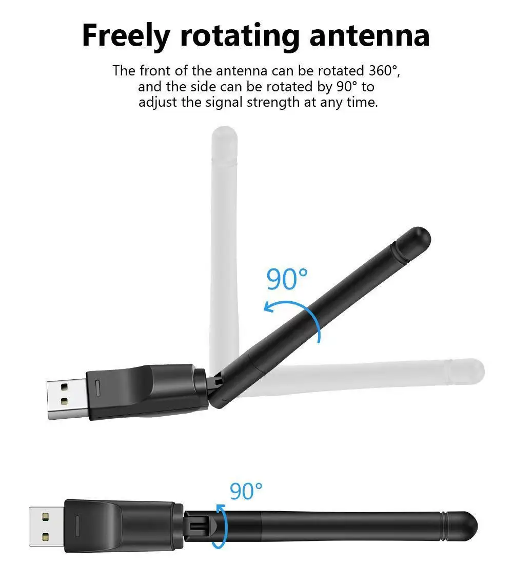 Carte réseau sans fil Mt7601, USB, WiFi, émetteur, décodeur, récepteur IPTV