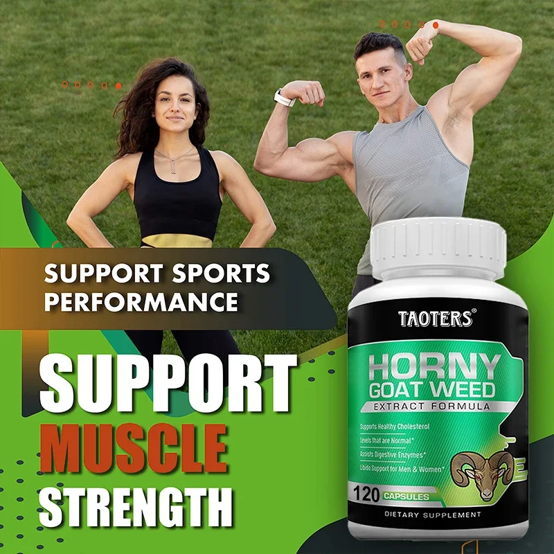 Natural Plant Extract Edible - Muscle Mass and Energy Supplement for Men, Energy, Endurance and Vitality, Non-GMO, Gluten-Free