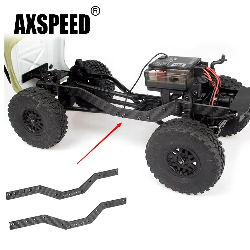 

AXSPEED балка из углеродного волокна, направляющие рамы шасси для осевого SCX24 90081 1/24, детали для обновления радиоуправляемого автомобиля