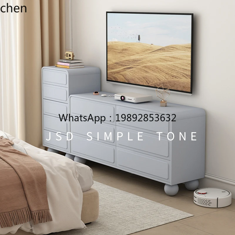 cream wind six chest bedside bedroom master bedroom bedside drawer storage cabinet very narrow