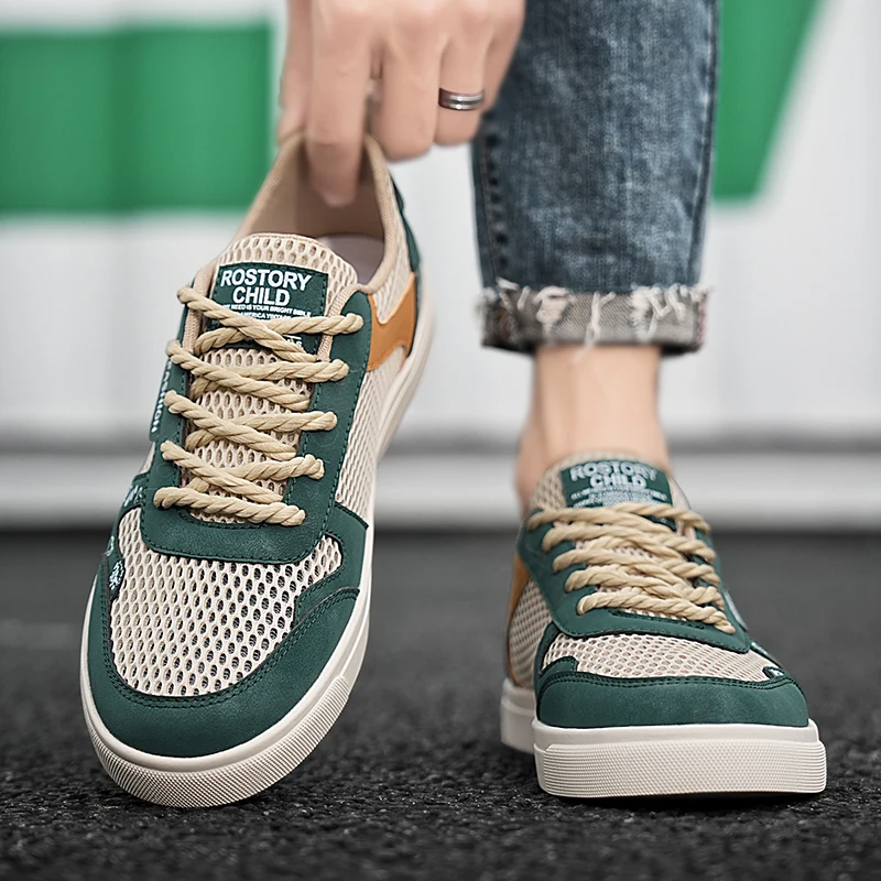 

YRZL Men's Outdoor Shoes Breathable Mesh Sneakers Non Slip Comfortable Soft Sole Sports Casual Shoes for Spring Summer