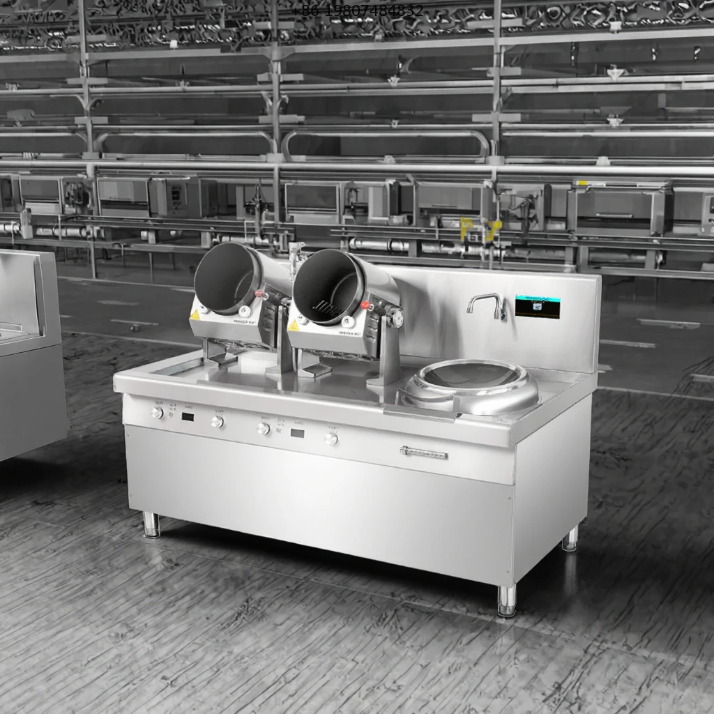 Machine Robot Wok Industrial Kitchen Equipment Commercial Automatic Stir Frying Machine Rice Frying