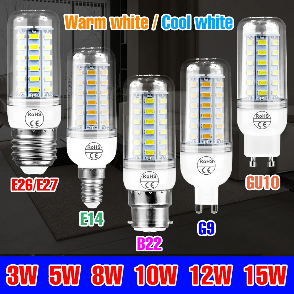 Led Corn Bulb E27 C…