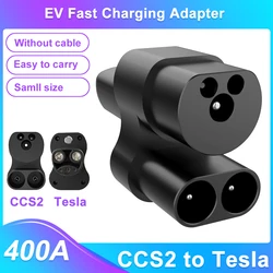 CCS2 to Tesla EV Charging Adapter 400A Electric Vehicle Charging Adapter Car Charger CCS2 to Tesla Adaptor for Model 3/X/Y/S