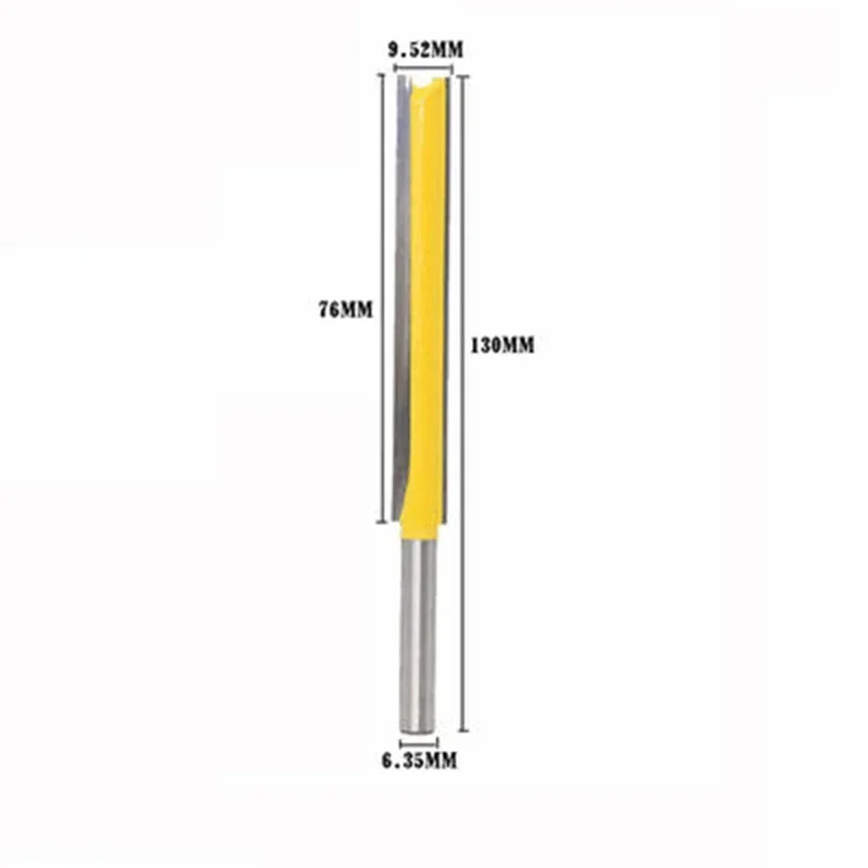 Router Bit 1/4 Shank Extension Long Straight Trimming Knife CNC  Milling Cutters for Wood Edge Cutting MC01002