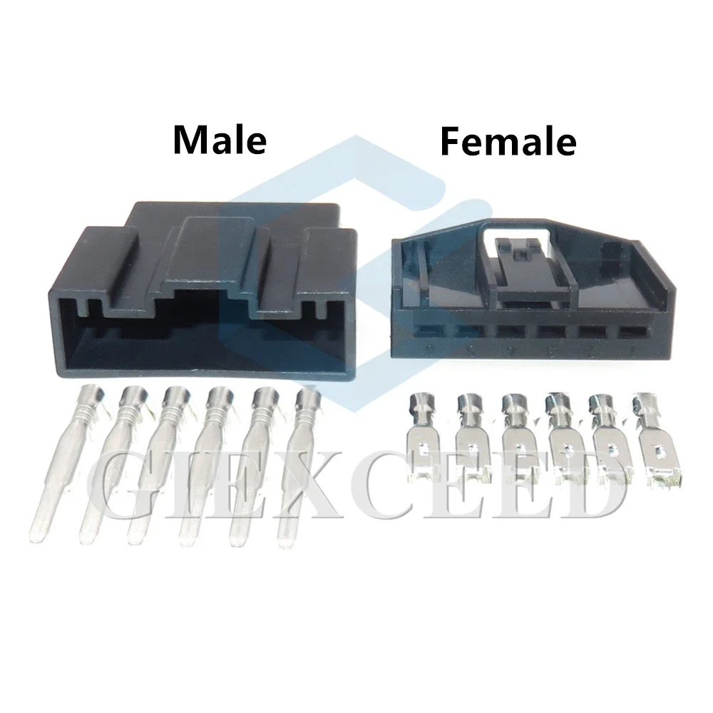 6 Pin Auto Window Lifter Wire Socket 2.8 Series 6984754-01 Car AC Assembly Tail Gate Atmosphere Lamp Cigarette Lighter Connector