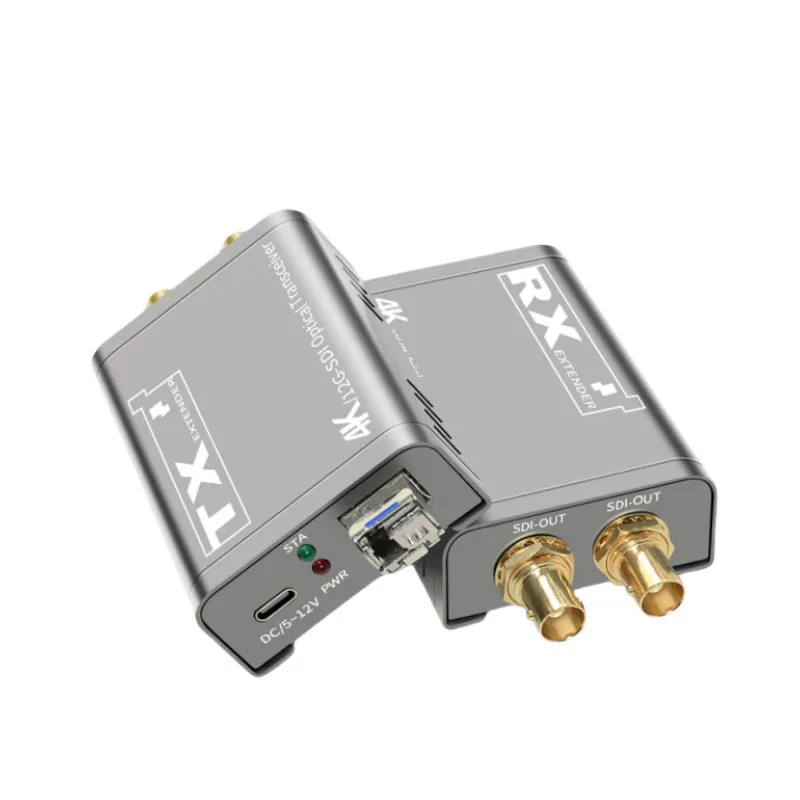 

4K 60 Гц 12G-SDI оптоволоконный удлинитель через LC оптоволоконный кабель 20 км HD SDI видео аудио оптоволоконный передатчик удлинитель приемника с SF
