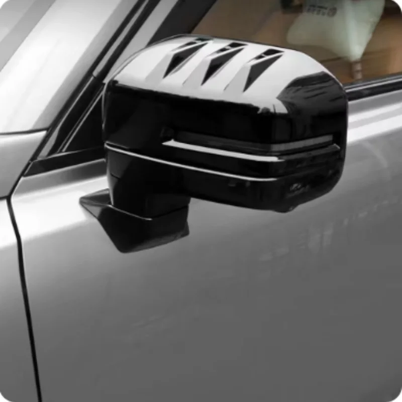 For Haval Raptor 2023-2024 Black Knight Rearview Mirror Cover Protective Shell Reverse Mirror Cover Decorative Strip