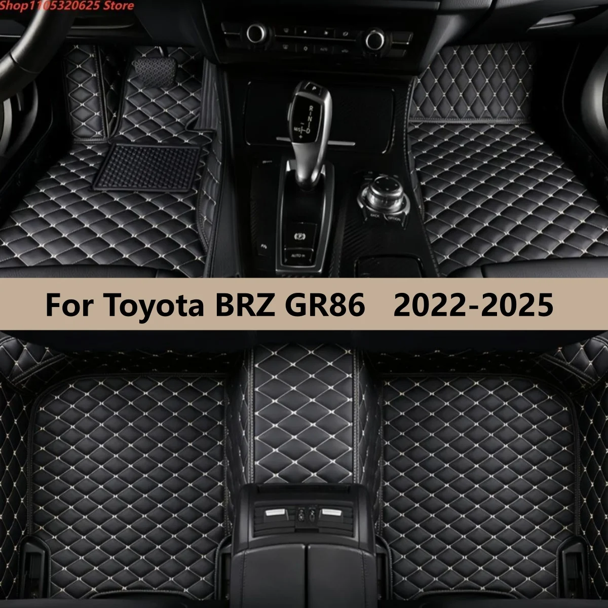 

Car Floor Mats For Toyota BRZ GR86 2022 2023 2024 2025 Auto Leather Carpet Pads Foot Mat Rugs
