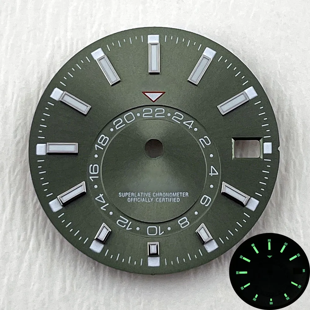 NH35 dial green Luminous 28.5mm dial Suitable for NH35/NH36 movement watch accessories