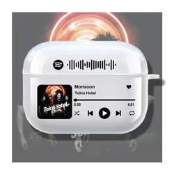 Popular Tokio Hotel Music Case for Airpod Pro2 1 2 3 4 Pro Tom Bill Kaulitz Song Playlist Headphone Cover for Air Pods 4rd Gen