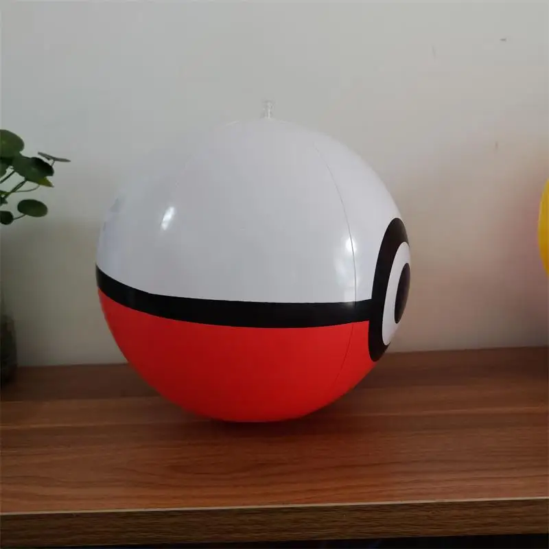 Pokémon poke ball strand pvc40cm aufblasbares modell kinder wasserspiel zeug eltern-kind sport volleyball kawaii geburtstags geschenk