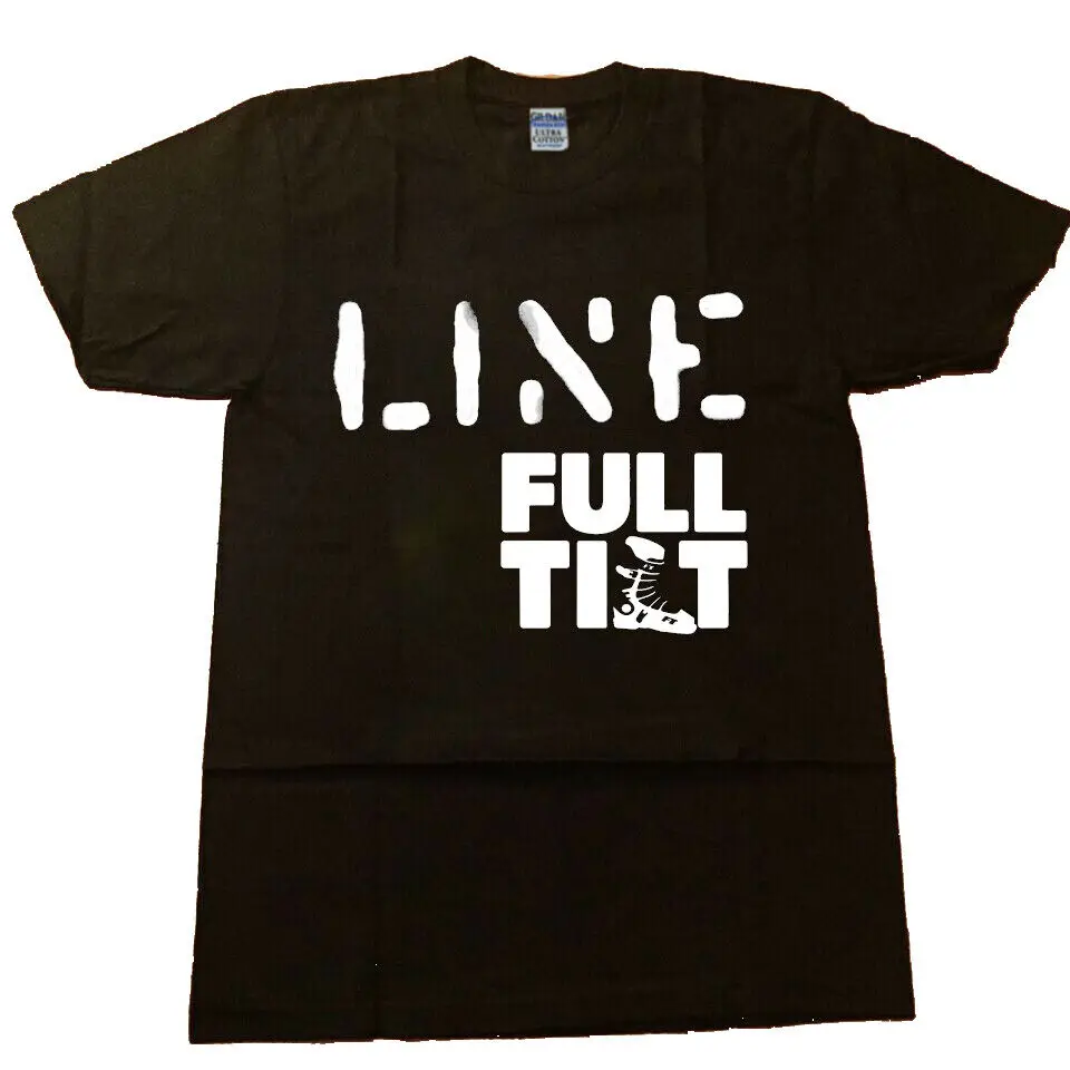 Line Full Tilt Ski Logo Poles & Clothing Skiing T Shirt Made in USA