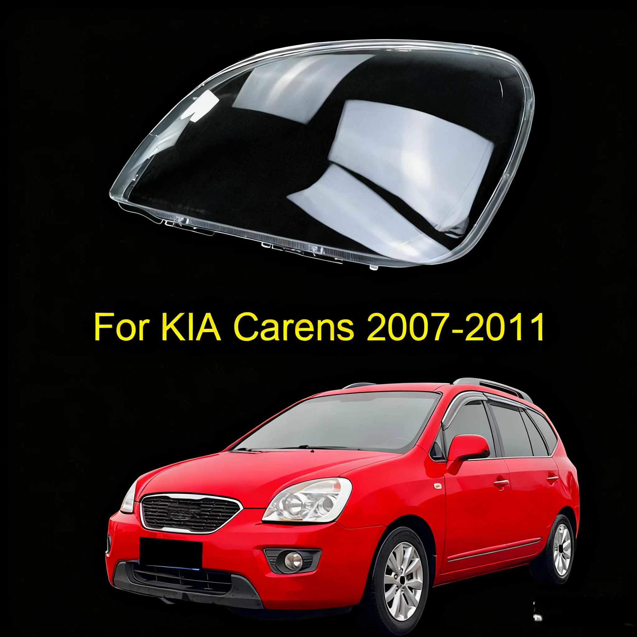 غطاء المصباح لكيا كارينز 2007 2008 2009 2010 2011 كشافات عدسة شفافة أباجورة قذيفة استبدال الزجاج الأصلي #1