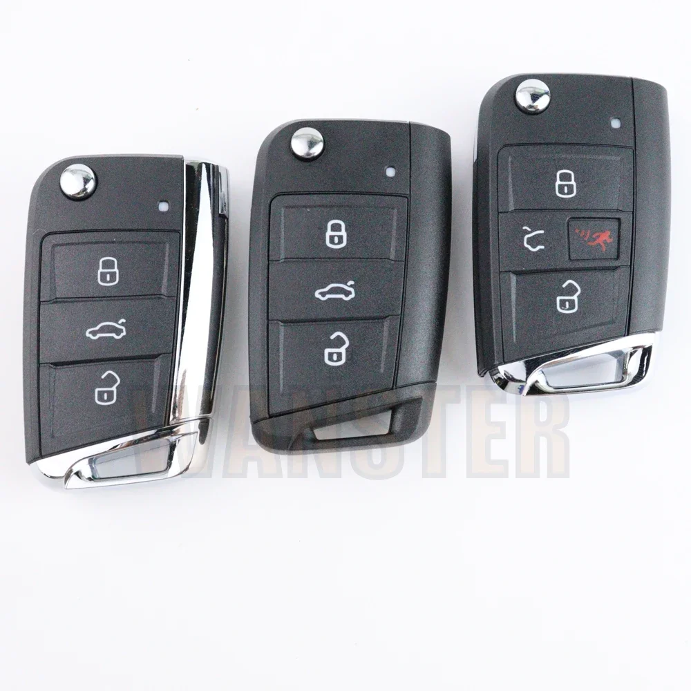 Car Key Fob Case Shell Housing for Volkswagen VW Golf 7 4 5 MK7 Mk4 6 Tiguan GTI for Skoda Octavia A7 for Seat Leon Ibiza Altea