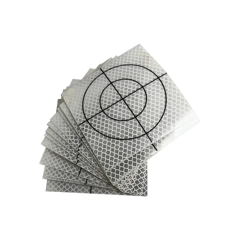 100pcs Size 100*100MM Reflector Sheet For Total Station Survey Geography White Target Sheet Reflective Sticker