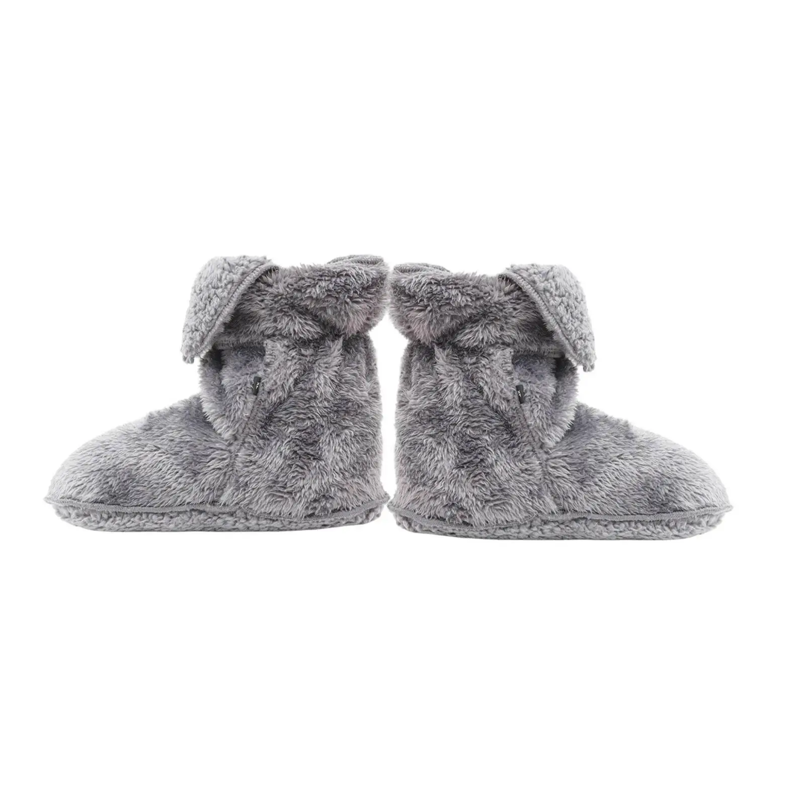 Foot Warming Socks Soft Plush House Slippers Ankle High Wrap Snug Fit Indoor Floor Shoes for Cold Seasons