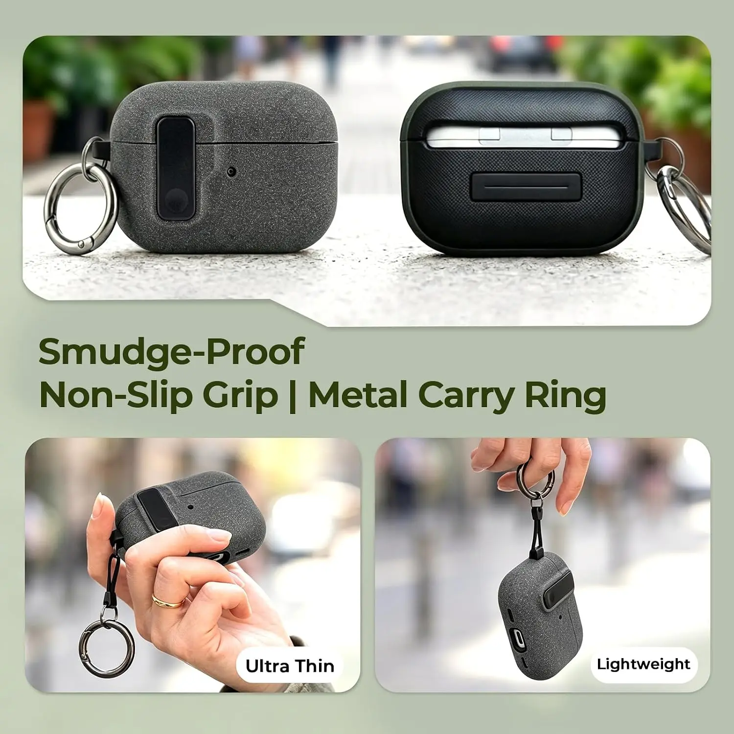 Case For Airpods 4 Shockproof Security Lock Protective Cover with Keychain For Airpods Pro 2 2nd Generation For AirPods Pro Case view 5