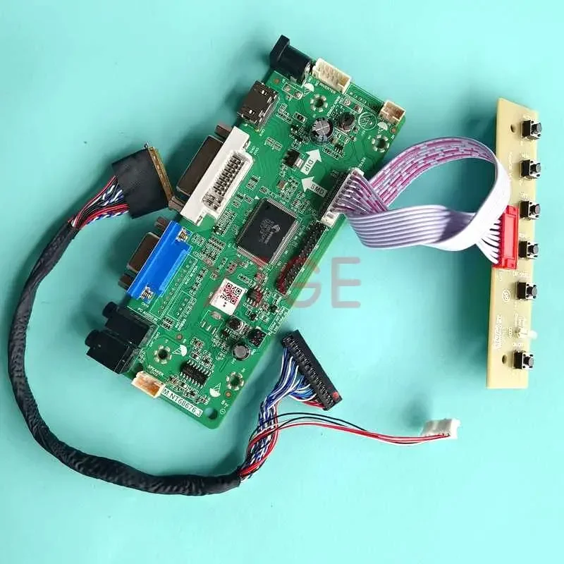 Driver Controller Board For CLAA133UA01 N133FGE-L31 Kit DIY Laptop Screen 1600x900 VGA DVI 40-Pin LVDS 13.3