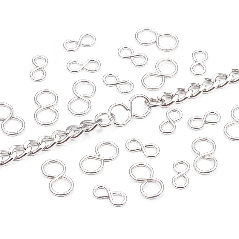 

20/50Pcs Stainless Steel DIY Necklace Bracelet Clasp Hooks End Clasp Connector for Jewelry Making Supplies Parts Wholesale