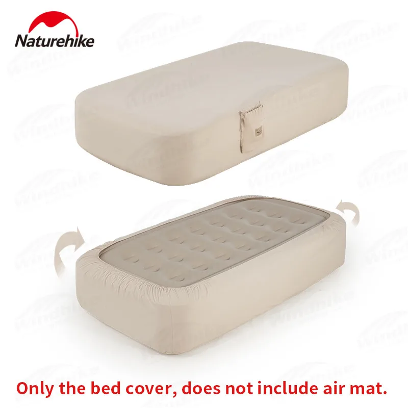 

Naturehike Outdoor Portable Mattress Cover Breathable Soft Cotton Inflatable Mat Pad Moisture-Proof Bedspread Not Included Mat