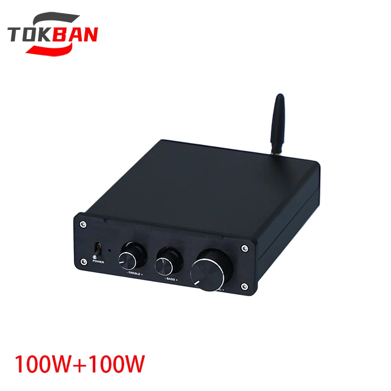 TOKBAN D5 TPA3251 100W*2 2.0 Channel Power Amplifier High Power HiFi Home Bluetooth 5.1 Digital Tone Amplifier