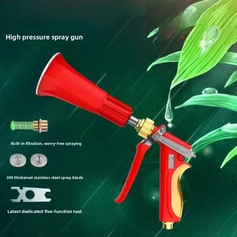 Premium Electric Watering Can Built-in High-density Filter Power Tool High-pressure Stainless Steel Windproof