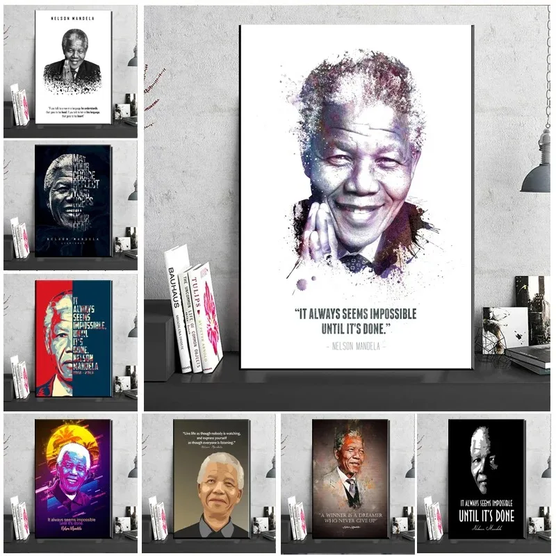 لوحة قماشية للقائد العظيم لديكور المنزل ، مطبوعات ملصق ، فن جداري ، مكتب ، دراسة ، بار ، غرفة معيشة ، هدية