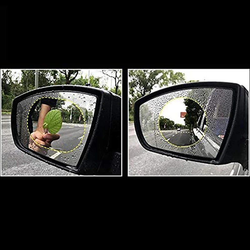 Car Rearview Mirror Rainproof Film Coating Mirror Anti-Fog Nano Film Water-Repellent Water-Repellent Rearview Mirror