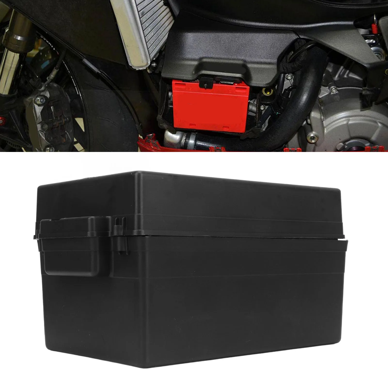 Electric Motorcycle Battery Box Portable Waterproof Plastic Handheld Scooter Battery Storage Case Electric Scooter Battery Case