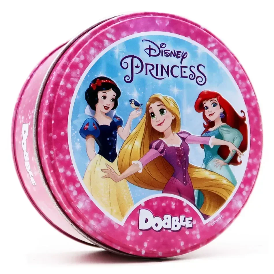 Dobble Disney Princess Card Game Spot it Sports Gift Christmas Halloween Party Family Playing Cards Game Iron Box Tin