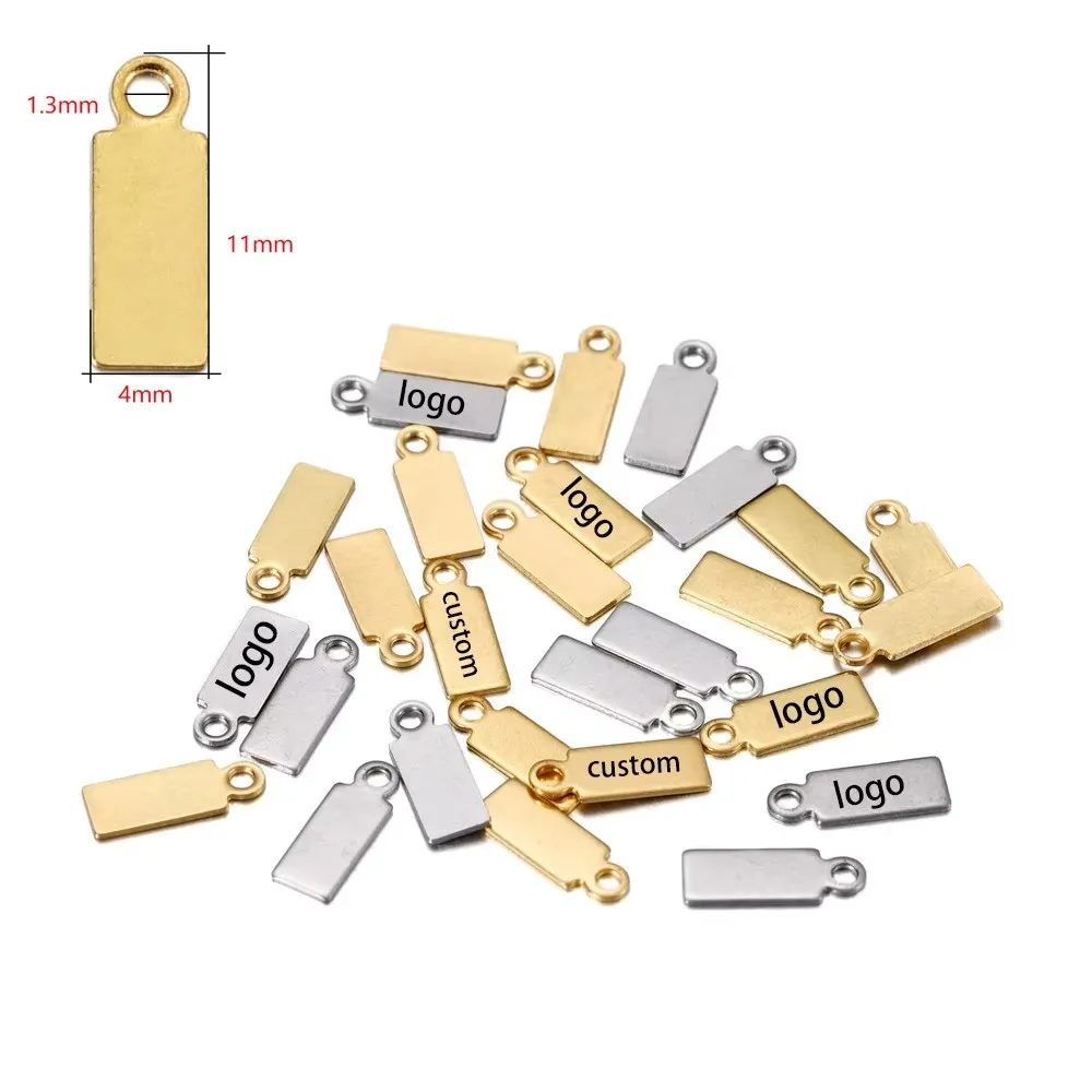 30/50 stuks Lasergegraveerde Logo Tags Roestvrij Stalen Cirkel Tag 6mm-12mm Ronde Charme Graveerbare Hangers voor Sieraden Maken