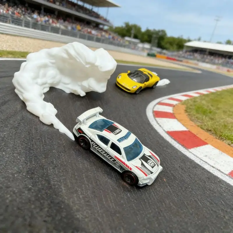 Car Model Exhaust Smoke Effect Hobby Part 1Pcs Realistic Mini Auto Scene Decor for Desktop Shooting Ornament