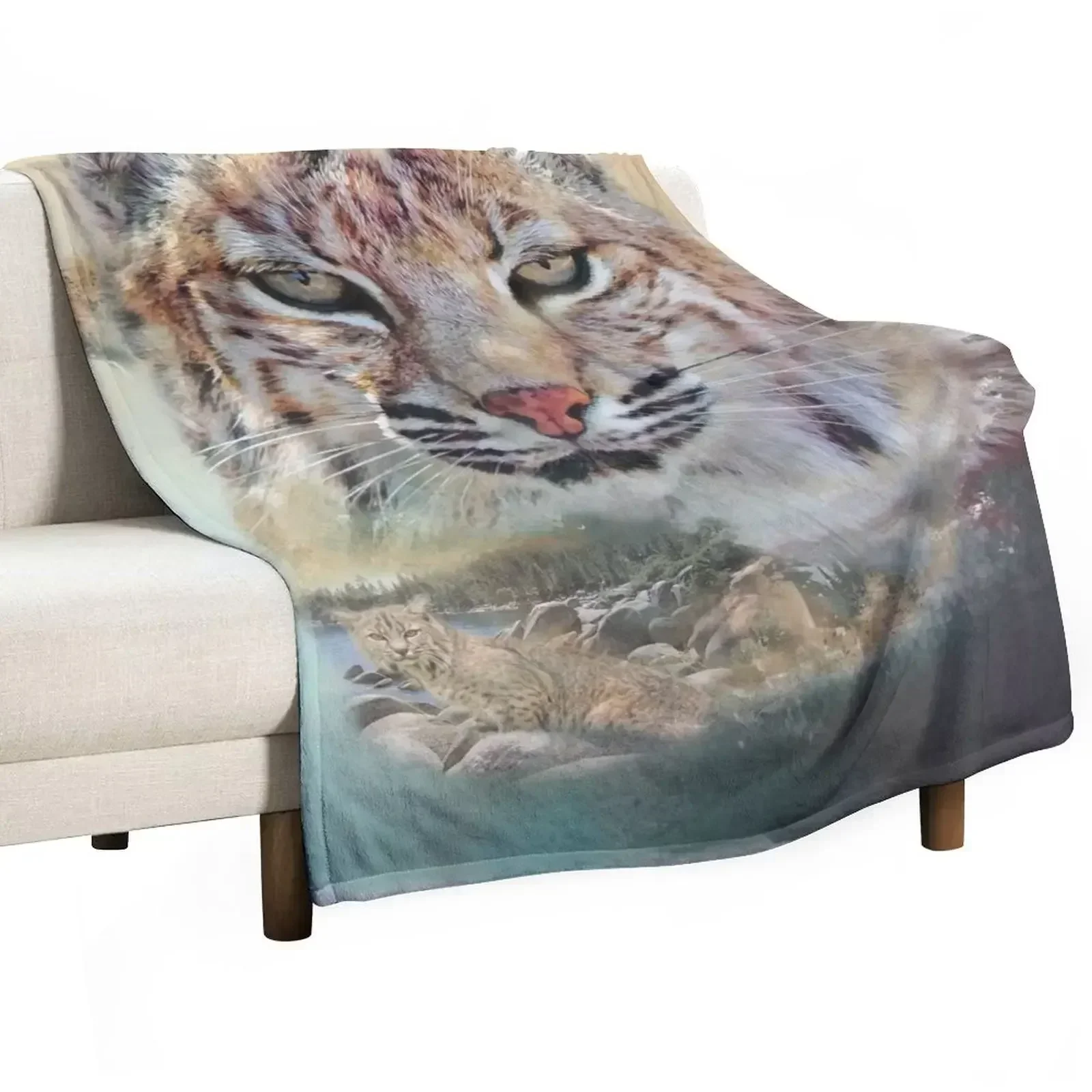 New Bobcat Throw Blanket Decorative Throw Luxury Thicken Picnic Decoratives anime For Decorative Sofa Blankets