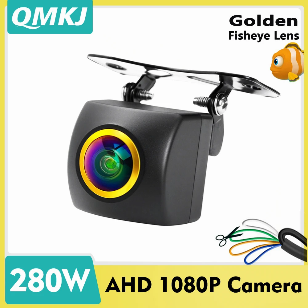 

AHD 280W 1080P Vehicle Camera with Night Vision for Rear View Universal Backup Camera Car Monitor Head Unit Audio Reverse Cam