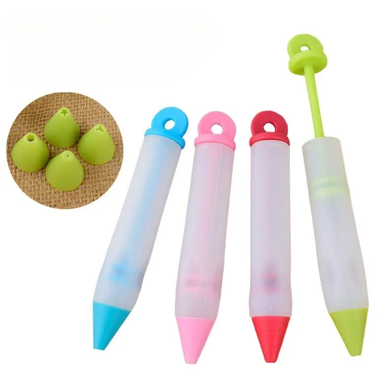 

MOONBIFFY Силиконовая ручка для глазури с 4 наконечниками